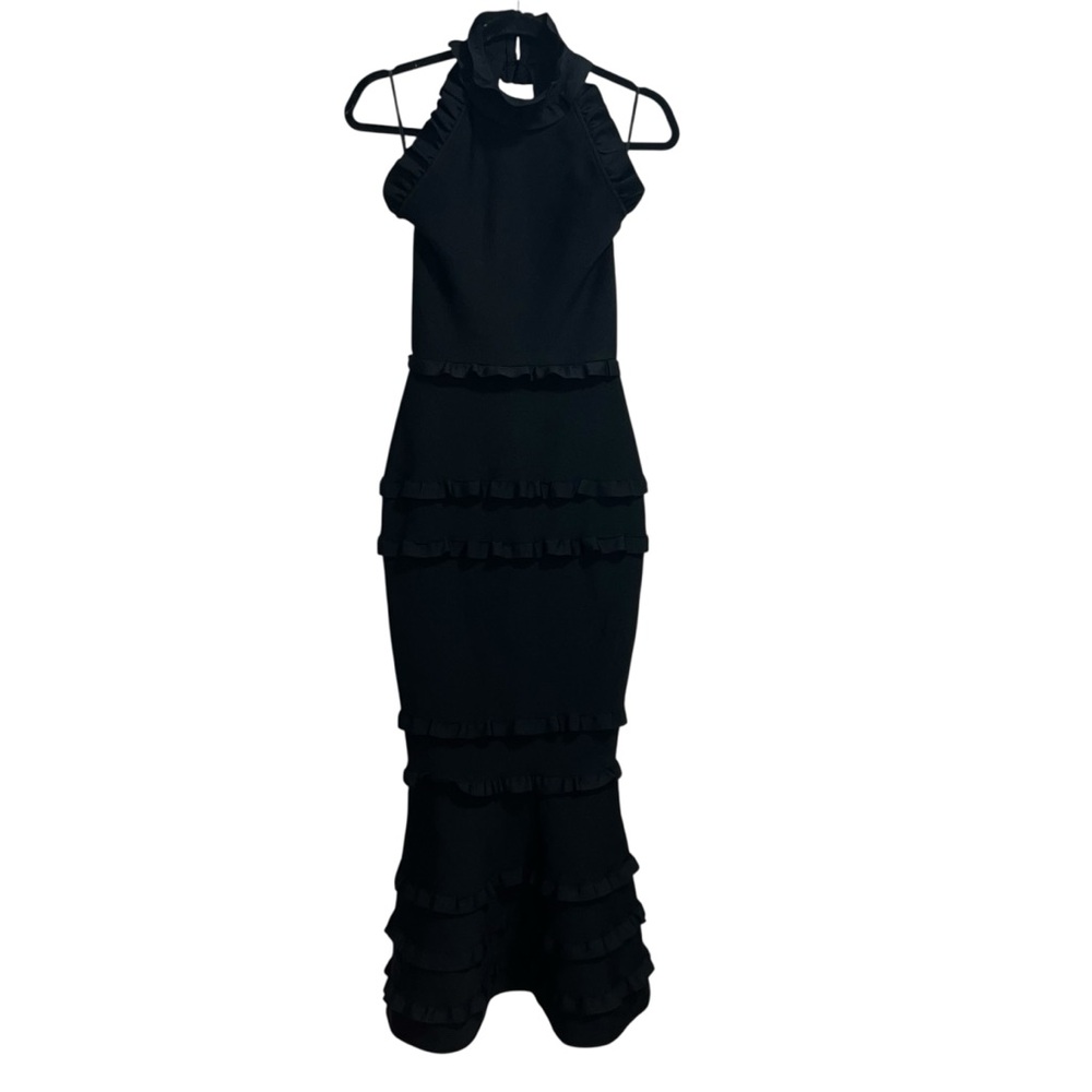 NEW NWT Elliatt Theatrical Gown In Black Ruffles - Picture 4 of 15